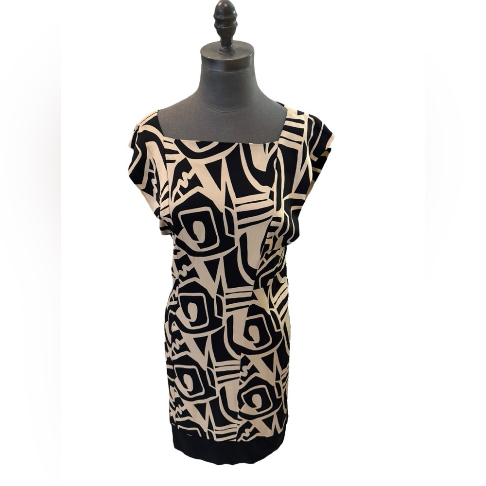 Diane von Furstenberg Samuella Dress ASO Kate Middleton, Silk Sheath, Size M DvF